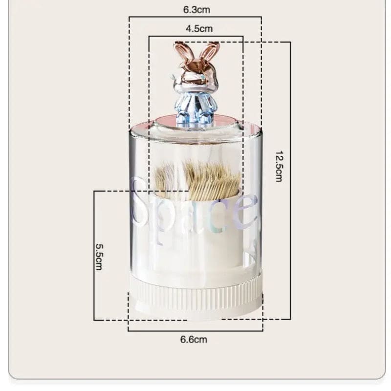 Rabbit Toothpick Box, Creative Multifunctional Toothpick Dispenser, Cute Cartoon Swab Cotton Holder With Lid, Swab Kitchen Dining Bar Toothpick Holder, Portable Rustproof Stand Toothpick Holder Rabbit Toothpick Box, Creative Multifunctional Toothpick Dispenser, Cute Cartoon Swab Cotton Holder With Lid, Swab Kitchen Dining Bar Toothpick Holder, Portable Rustproof Stand Toothpick Holder